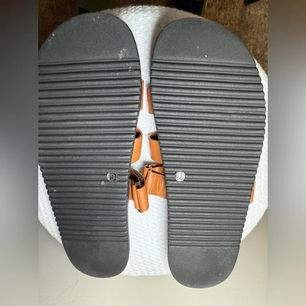 👡 Steve Madden Brown Leather Slide Sandals - Picture 2 of 2